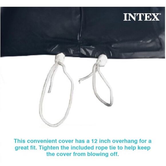 Intex 28020E 8ft. Above Ground Swimming Pool Debris Cover Tarp NEW SEALED BOX - Picture 5 of 6